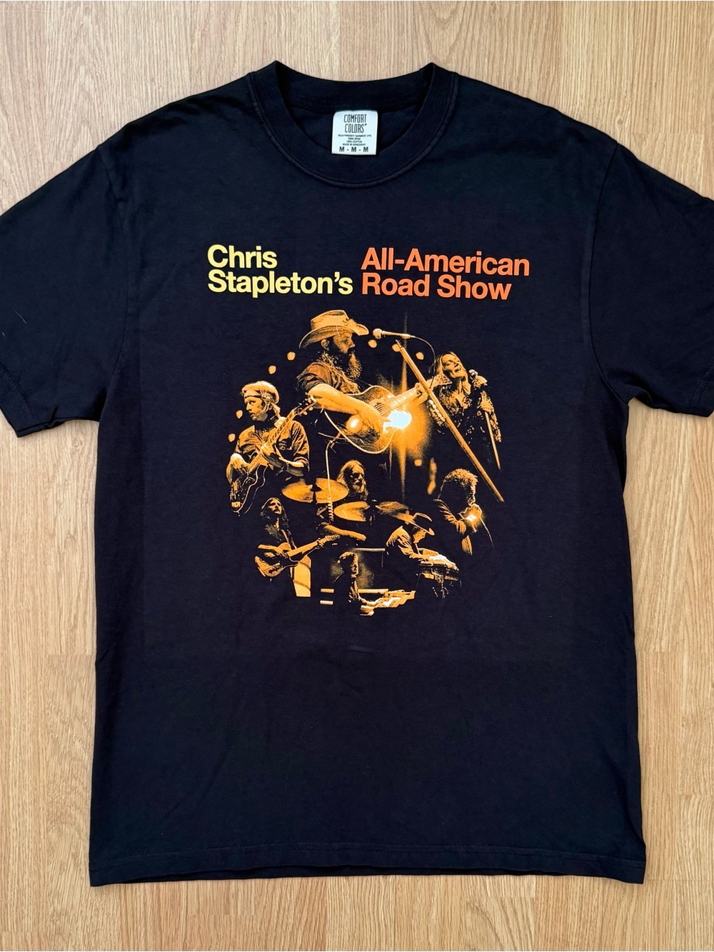 Chris Stapleton 2026 All-American Road Show Tour Black Concert T-Shirt Medium